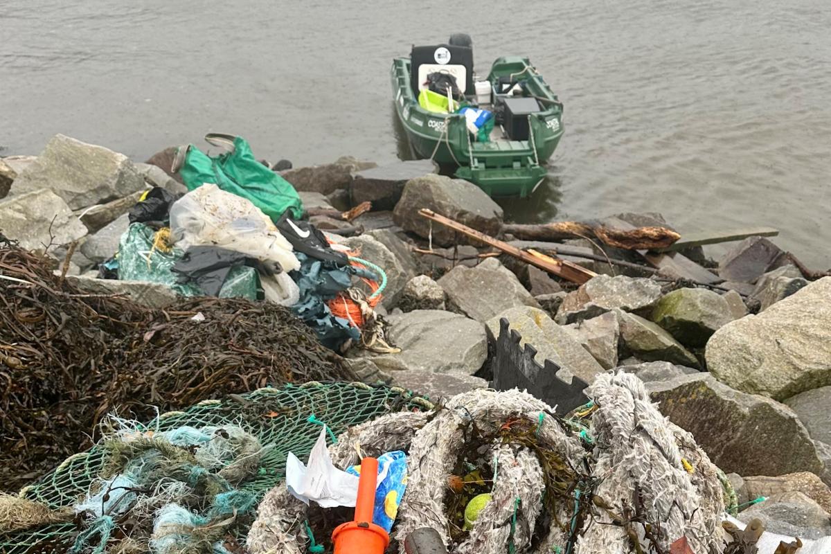 Marine plastic and litter from Til the Coast is Clear - photo credit preventing plastic pollution
